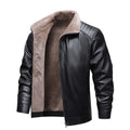 Thickened Fleece Leather Jacket